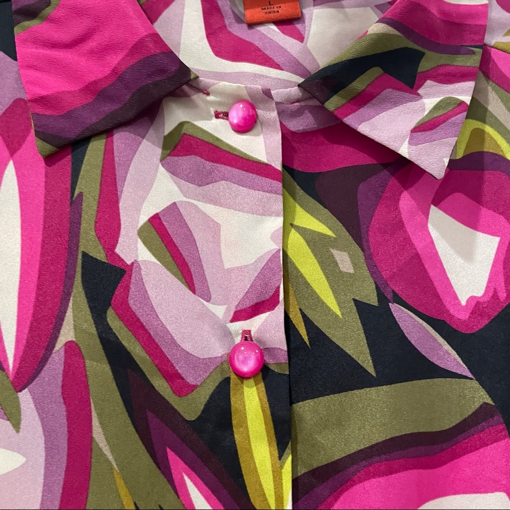 Missioni For Target Multi-Colored Button Down Top - image 3